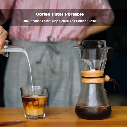 Paperless Pour-Over Coffee Dripper (Stainless Steel)