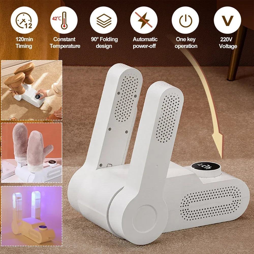 Folding Smart Shoe Dryer with Deodorizer