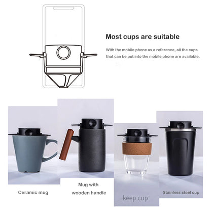 Paperless Pour-Over Coffee Dripper (Stainless Steel)