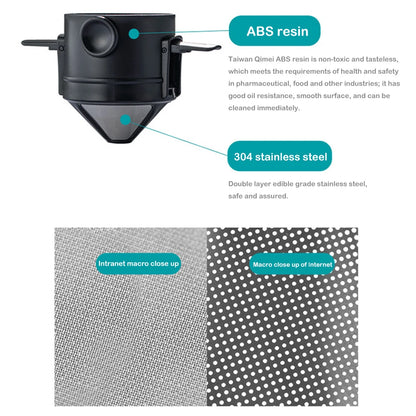 Paperless Pour-Over Coffee Dripper (Stainless Steel)